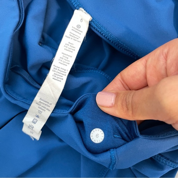 LULULEMON luxtreme leggings Cadence Crusher Tight Dark Royal size 6 EUC - Picture 8 of 14